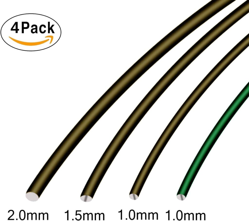 Bonsai Training Wire Set of 4 - Total 128 Feet(32 Feet Each Size) 3 Size - 1.0MM,1.5MM,2.0MM - Corrosion and Rust Resistant
