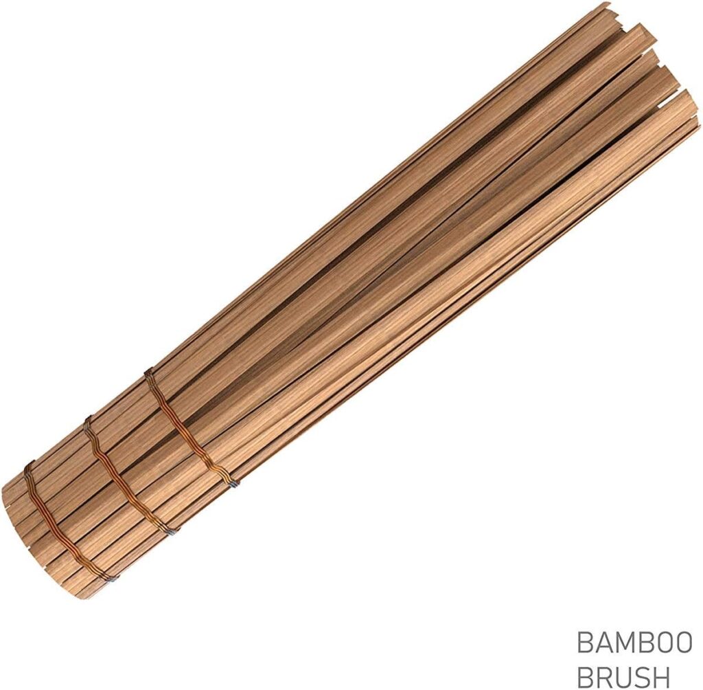 Planters Choice Premium Bonsai Tool Kit + Bonsai 101 Book -Set Includes:Wooden Rake, Long  Wide Spades, Scissors, Tweezers, Bamboo Brush,  Pruning Shears (Trimmer/Clipper) in Fabric Storage Holder